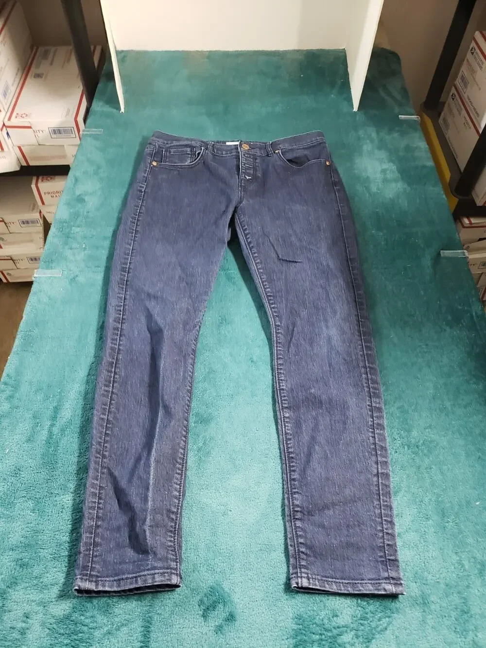 Loft Jeans Size 6 Petite Women Blue Pants Denim Stretch Mid Rise Modern Skinny